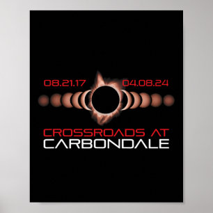 Poster 2024 Solar Eclipse Carbondale Illinois