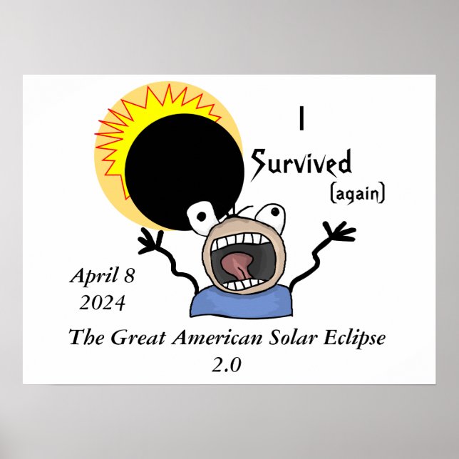 Poster 2024 Solar Eclipse Survival (Devant)