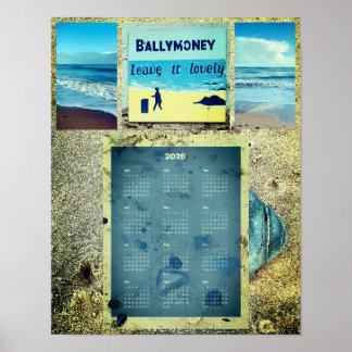 Poster 2026 Ballymoney Beach Wall Calendar