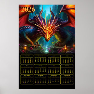Poster 2026 Dragon Calendar