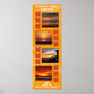 Poster 2026 Sunsets and Beach Vibes