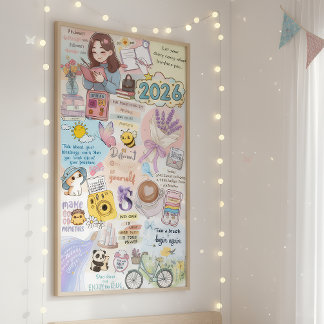 Poster 2026 Vision Board Collage