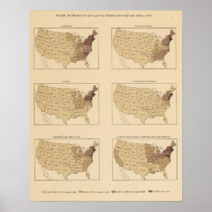 Poster 205 Manufactures/mille²