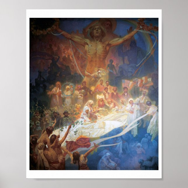 Poster #20 Apothéose des Slaves, Mucha (Devant)