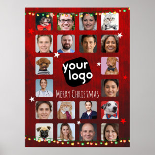 Poster 20 Photos Joyeux Noël de l'équipe marquée