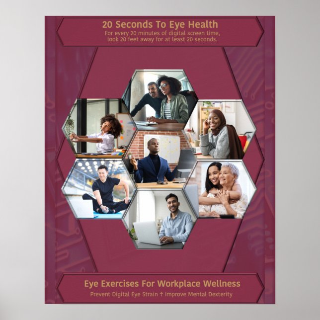 Poster 20 Secondes Pour La Santé Des Yeux (Devant)