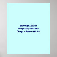 Poster 20" X 24" Blank add your image and text