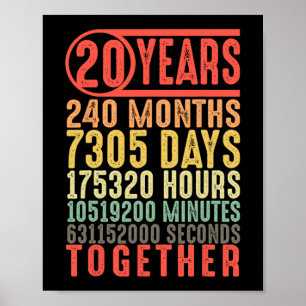 Poster 20e anniversaire du Mariage Lui ses couples corres