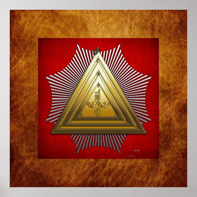 Poster 20e Degré : Maître de la Loge Symbolique (Devant)