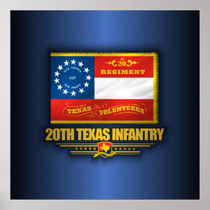 Poster 20e infanterie du Texas