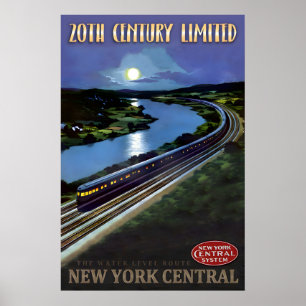Poster 20th Century Limited New York Central Railroad