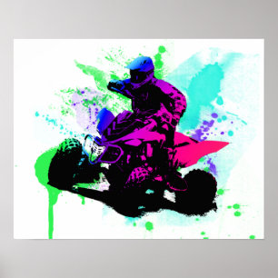 Poster 20x16 Splatter Semi-brillant