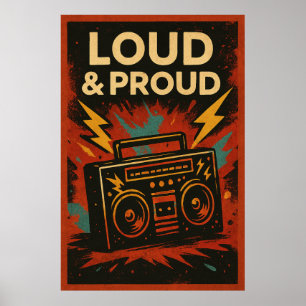Poster 21, Loud and Proud, Vintage