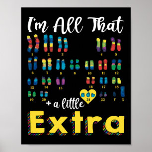 Poster 21 Xy Extra Chromosome Boy World Down Syndrome Day