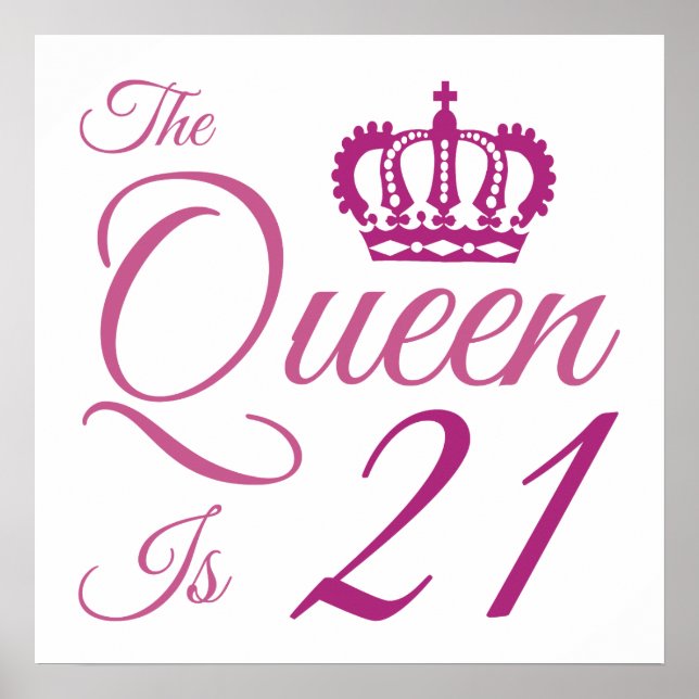Poster 21e Anniversaire Reine (Devant)