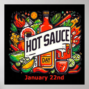 Poster 22 janvier - Journée de la sauce chaude