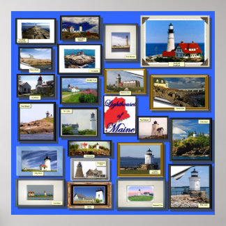 Poster 22 Phare du Maine