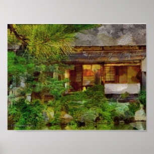 Poster 241 Japonais Maison de thé Visiteur