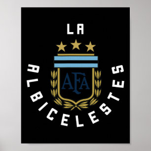 Poster 2425 Argentine Drapeau Football Maillot Kit Sport