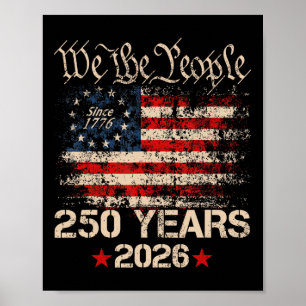 Poster 250 Ans 1776 2026 250e Anniversaire 4 Juillet Ame