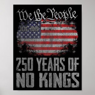 Poster 250 ans d'Amérique 250e anniversaire USA patriotiq