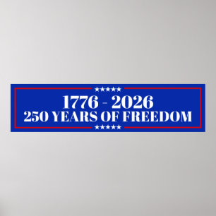 Poster 250 ans de liberté États-Unis 1776–2026