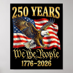 Poster 250e anniversaire d'Amérique 250 ans Le peuple Ann