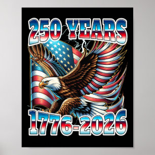 Poster 250e anniversaire États-Unis