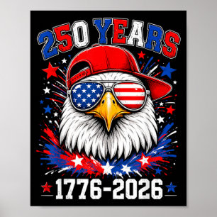 Poster 250e anniversaire États-Unis Garçons Enfants Aigle