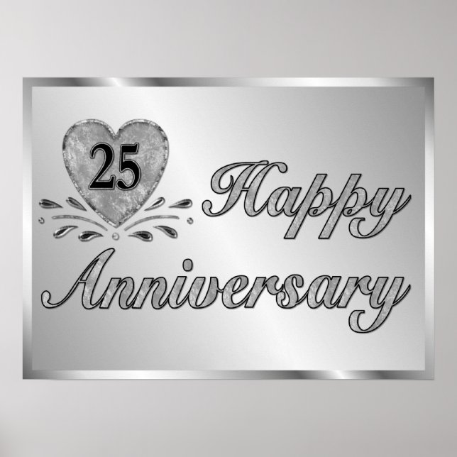Poster - 25e anniversaire - Argent (Devant)