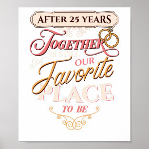 Poster 25ème Anniversaire de mariage après 25 ans