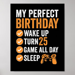 Poster 25ème Tour 25 Mon Anniversaire Parfait De Jeu