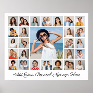 Poster 27 Photo Collage Ajoutez Votre Propre Texte