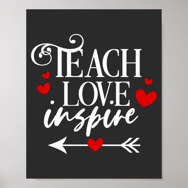 Poster 2/2 Enseigner l'amour Inspirer Chemise maternelle  (Devant)