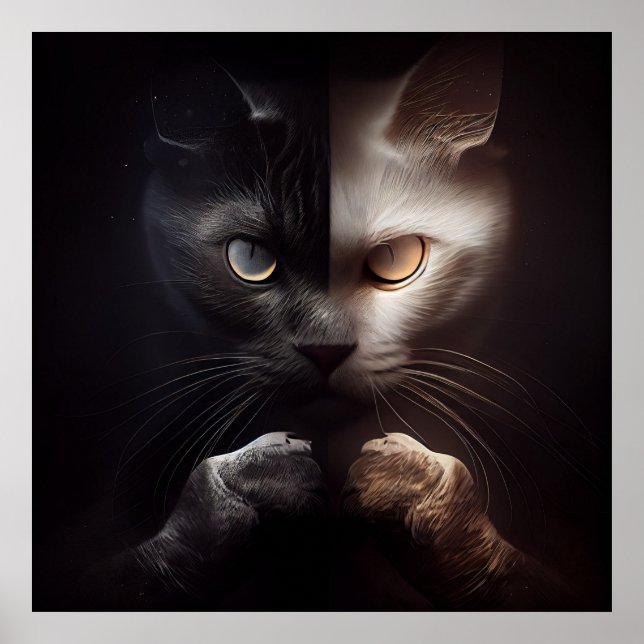 Poster 2 chat (Devant)