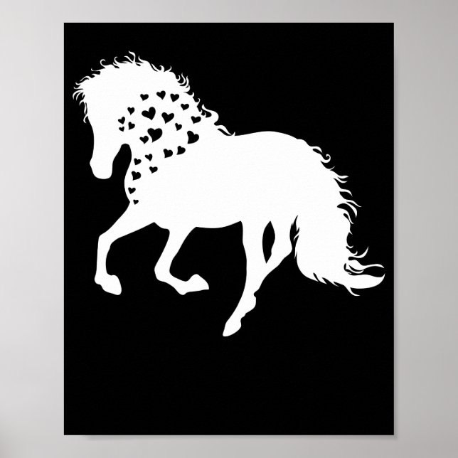 Poster 2- Chemise Cheval, Aiguille Cheval, Cheval Filles (Devant)