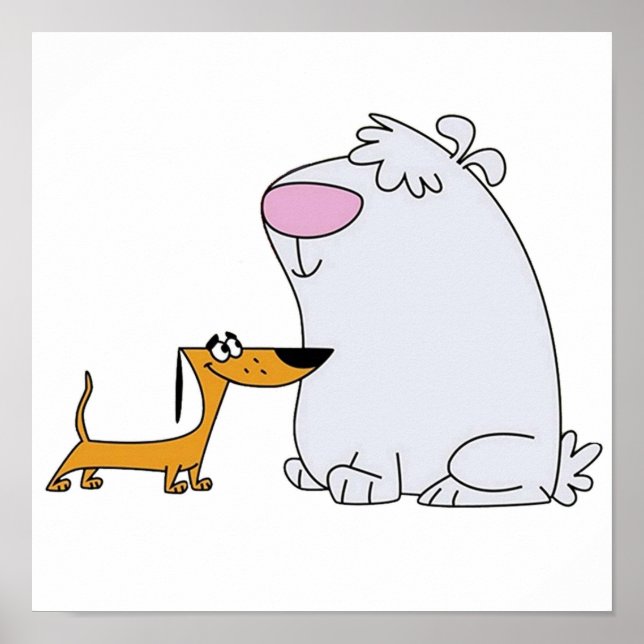 Poster 2 Chiens Stupides (Devant)