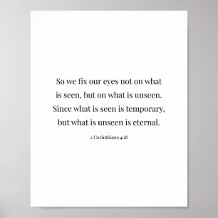 Poster 2 Corinthiens 4:18