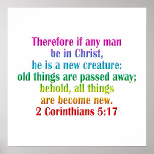 Poster 2 Corinthiens 5:17 Anglais