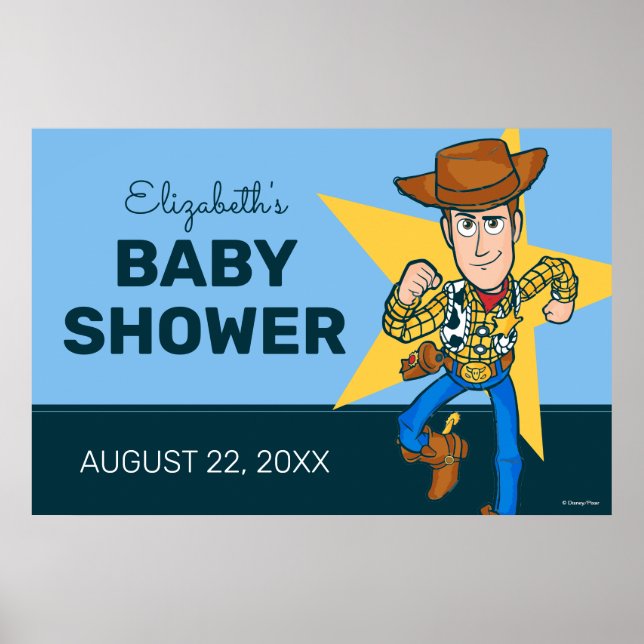 Poster 2 Infinity and Beyond Toy Story - Baby shower (Devant)