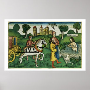 Poster 2 Kings 5 14 The cleansing of Naaman, from the 'Nu