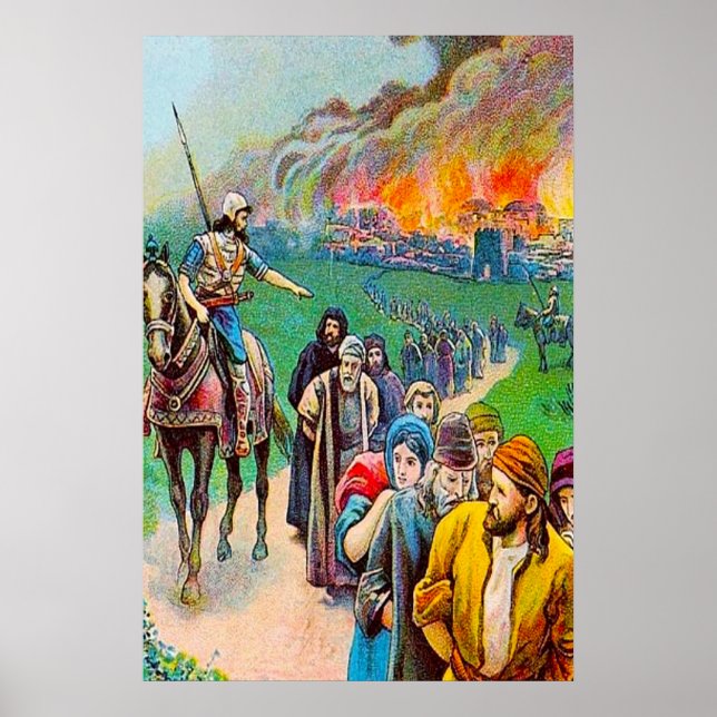 Poster 2 Rois 25 Juda pris captif à Babylone (Devant)
