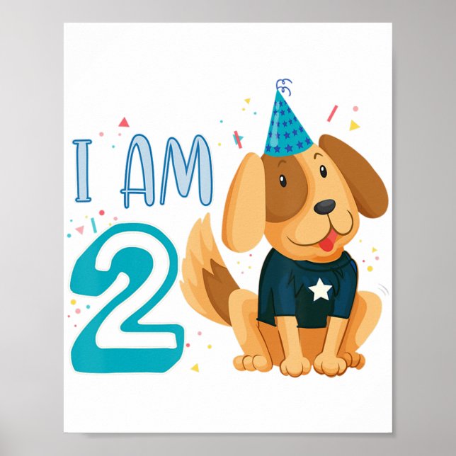 Poster 2e anniversaire Chien Chien Chien Chien Chien Enfa (Devant)
