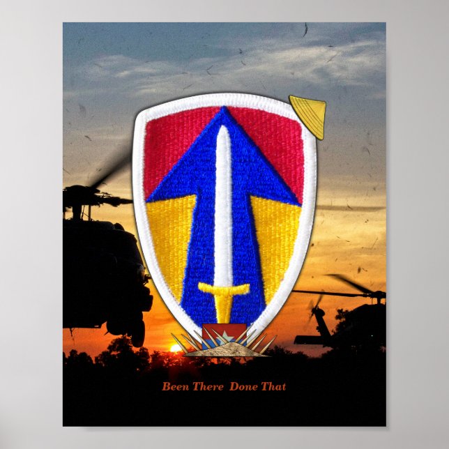 Poster 2e division Vietnam Nam War Patch (Devant)