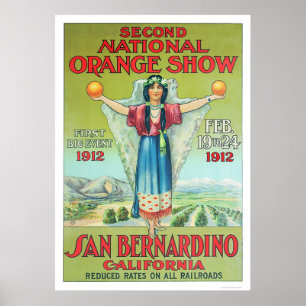 Poster 2e National Orange Show 1912