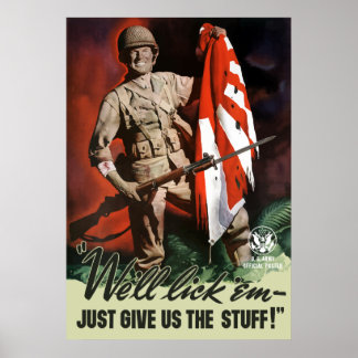 Poster 2ÈME GUERRE MONDIALE Army — On les lèche