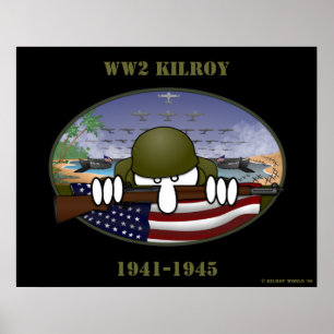 Poster 2ème guerre mondiale Kilroy