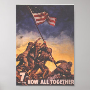 POSTER 2ÈME GUERRE MONDIALE USMC 9
