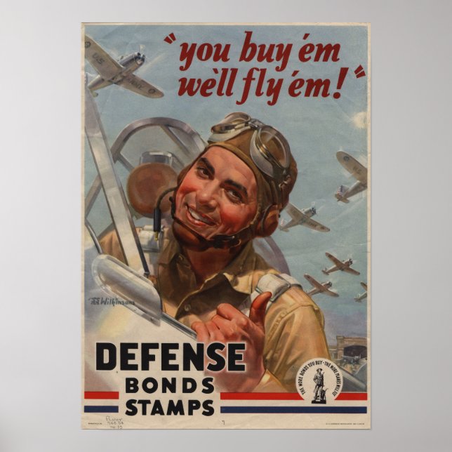 Poster 2ÈME GUERRE MONDIALE Vous Achetez Em...Nous volero (Devant)