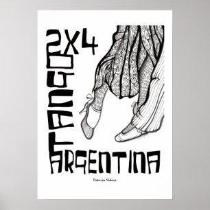 Poster 2x4 Tango Argentine